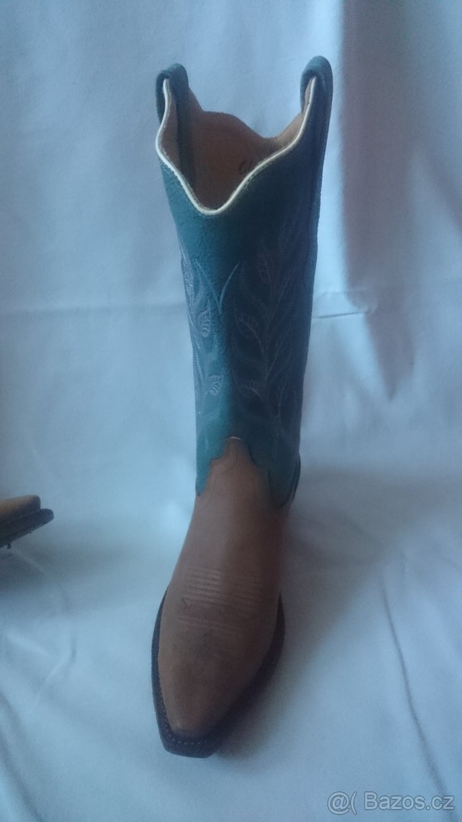 Boty kožené westernové jezdecké vel.38 - 2