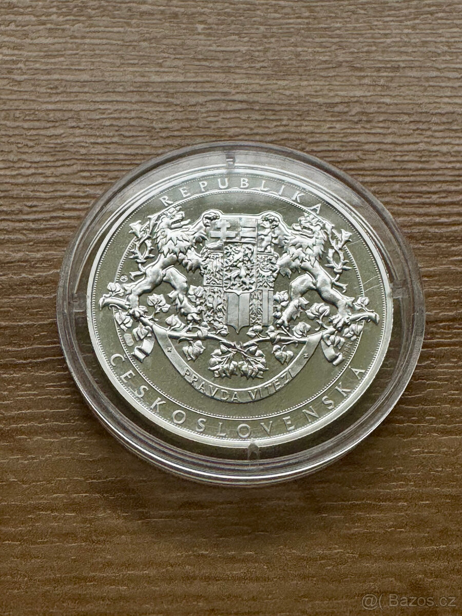 Stříbrná medaile Tomáš Garrigue Masaryk PROOF - 2