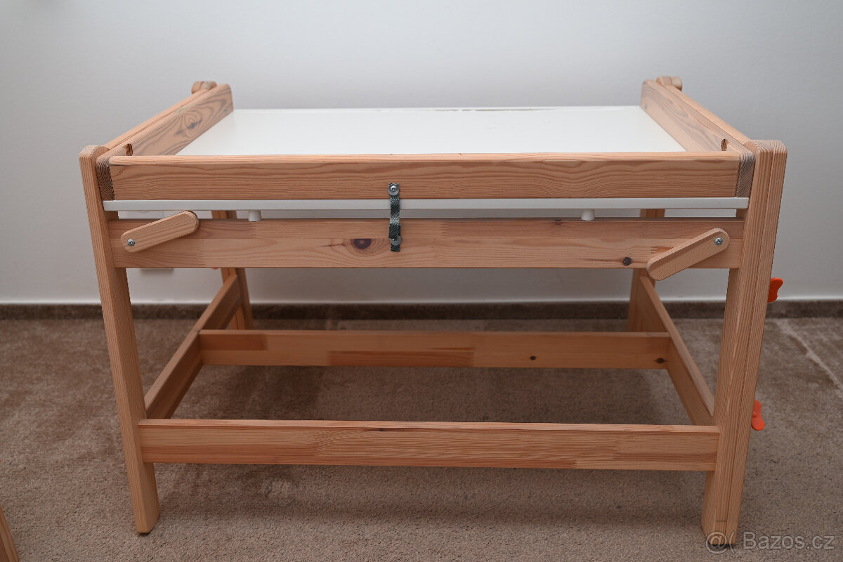 dětský stůl + lavice Flisat (Ikea) - 2