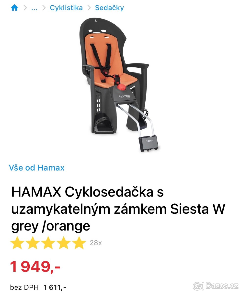 Sedacka na kolo Hamax Siesta - 2