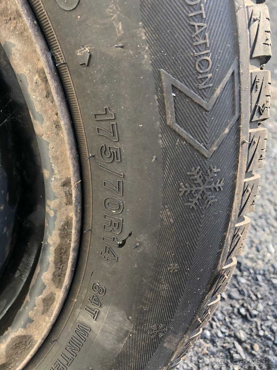 Zimní pneu s diskama , 5x100 , 175/70r14 - 2