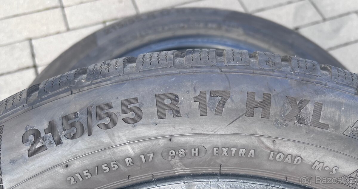 215/55 R17 - 2x zimní Continental - 2