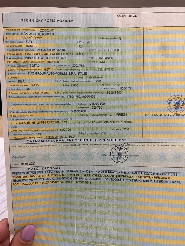 Fiat Ducato r.v2009 2,3-88kw - 2