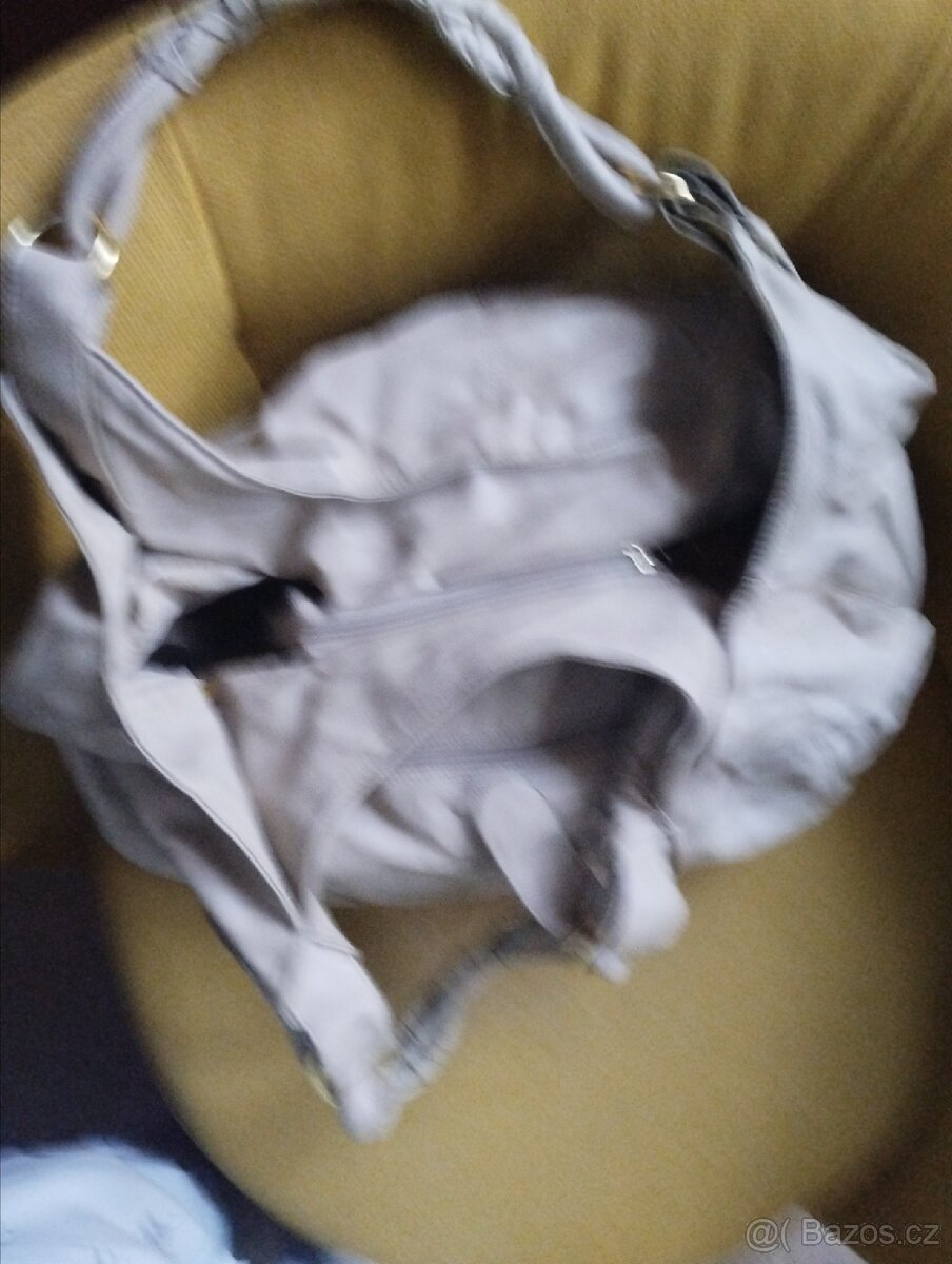 Béžový bag vetsi,do ruky i přes rameno - 2