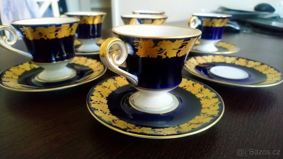 Porcelán, Německo - šálky a podšálky - 2