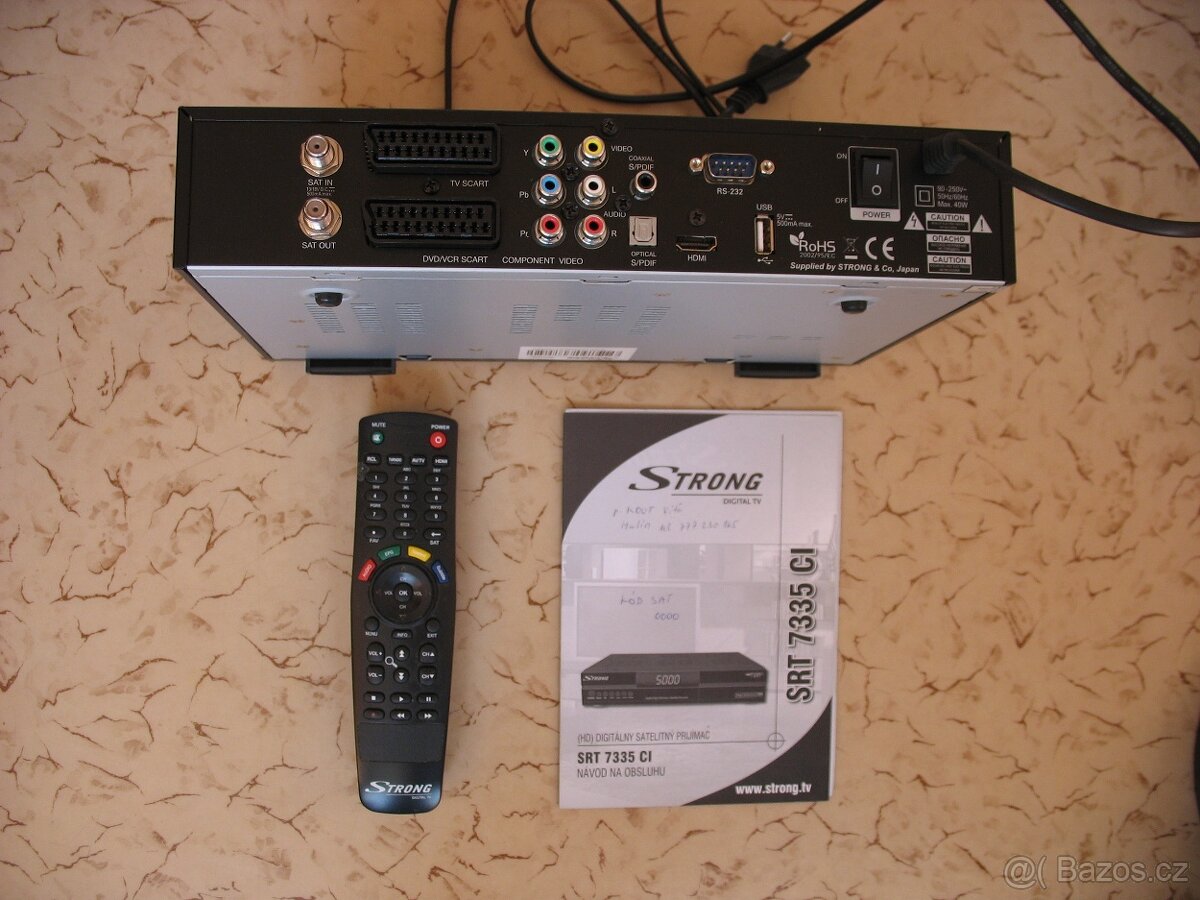 Satelitní přijímač STRONG SRT 7335 CI-sleva 500Kč. - 2