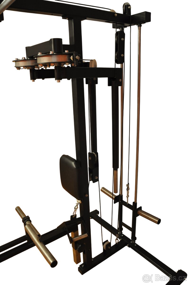 Dřepovací stojan s kladkou+peckdeck/deltdeck - 2