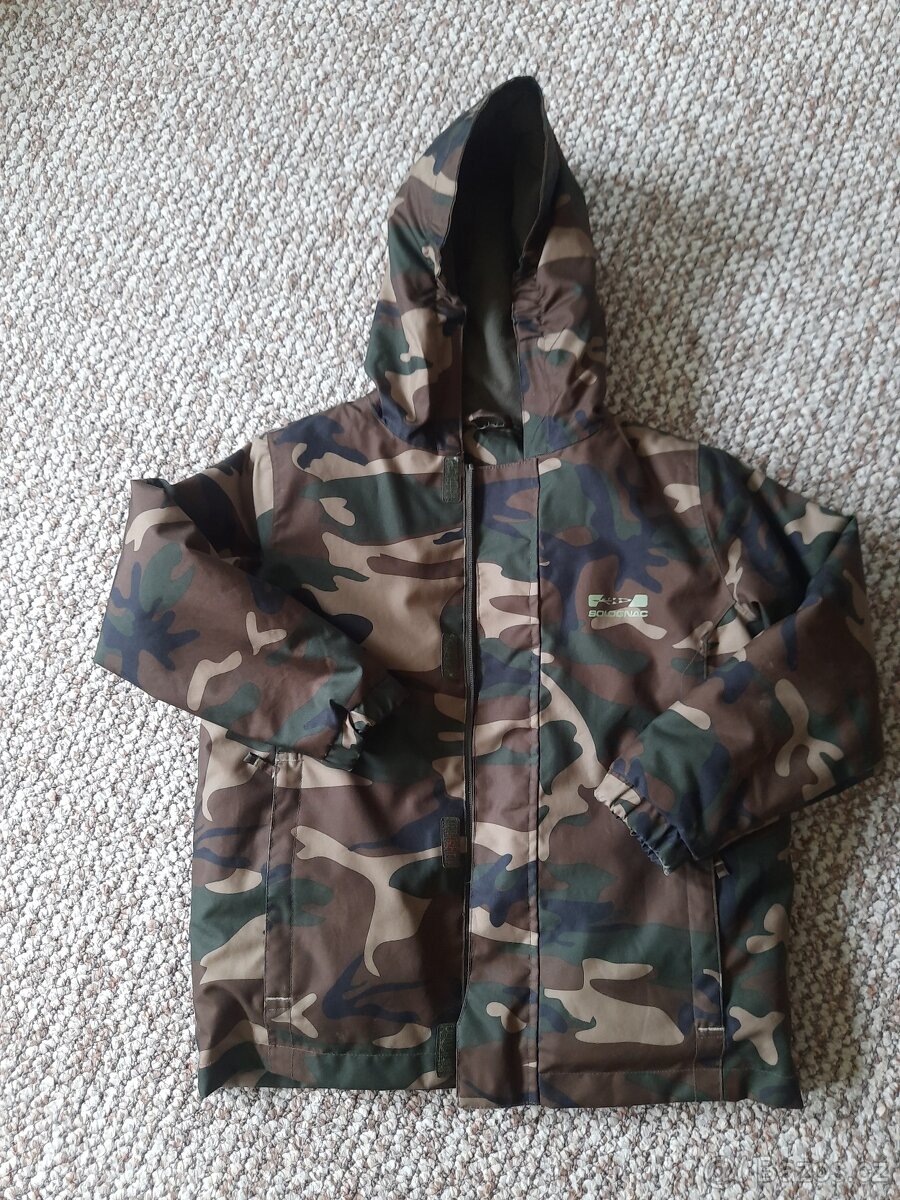 Dětská bunda hřejivá 100 maskovací vzor Woodland - 2