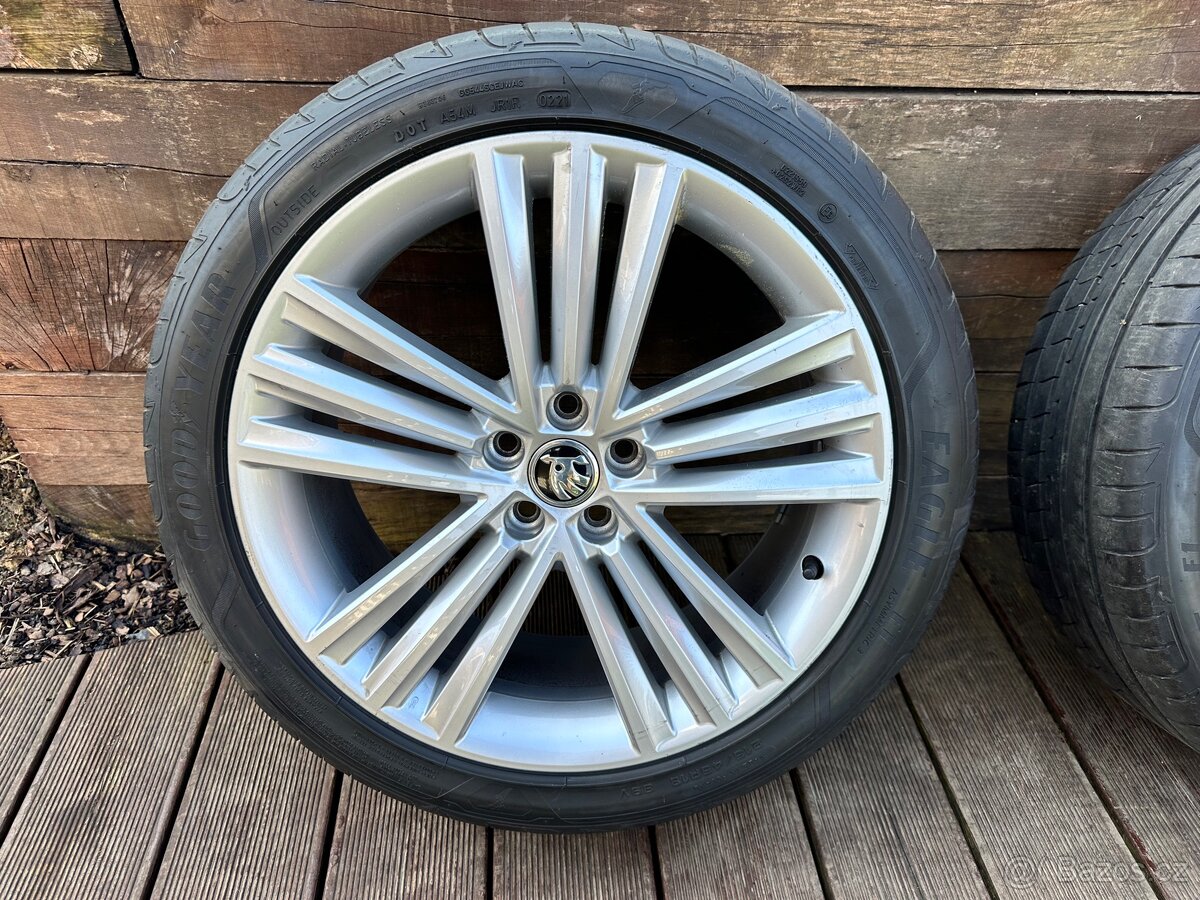 Alu kola 5x100 r18 ŠKODA SIRIUS s pneu - 2