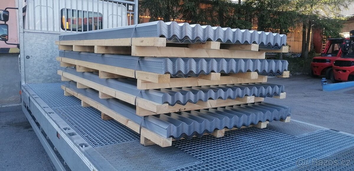 Vlnitý plech pozinkovaný 0,7x1410x3000 mm - 2
