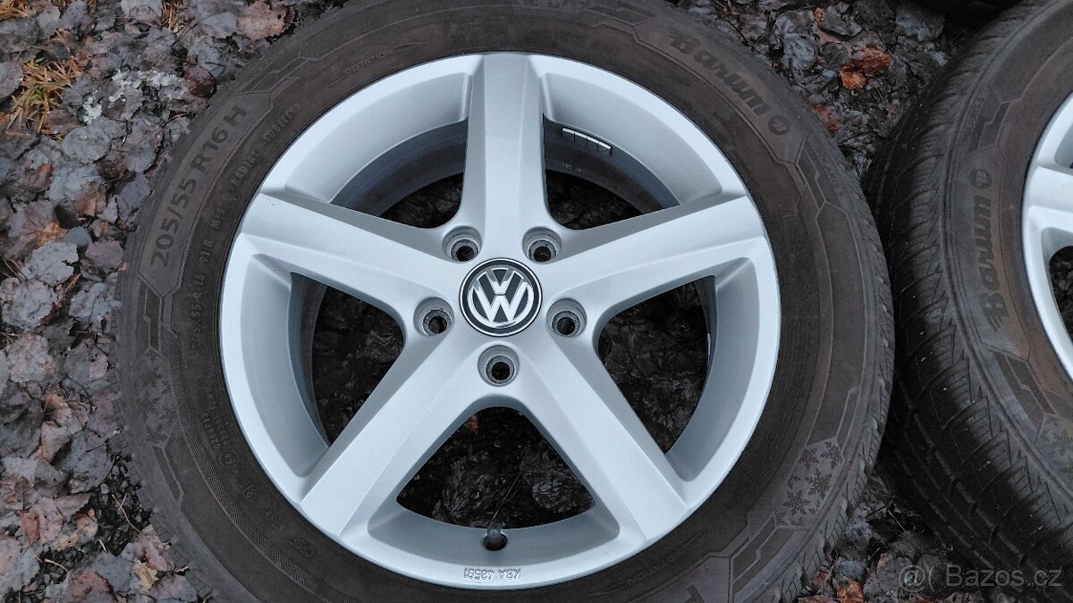 alu VW Golf 7,Sportsvan,Golf 6,Touran,Caddy,zimní 205/55/16 - 2