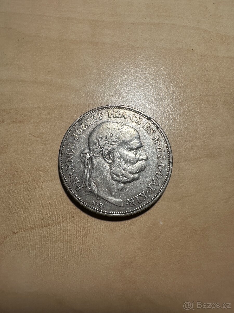 Stará mince - 5 Korona 1900 K.B - 2