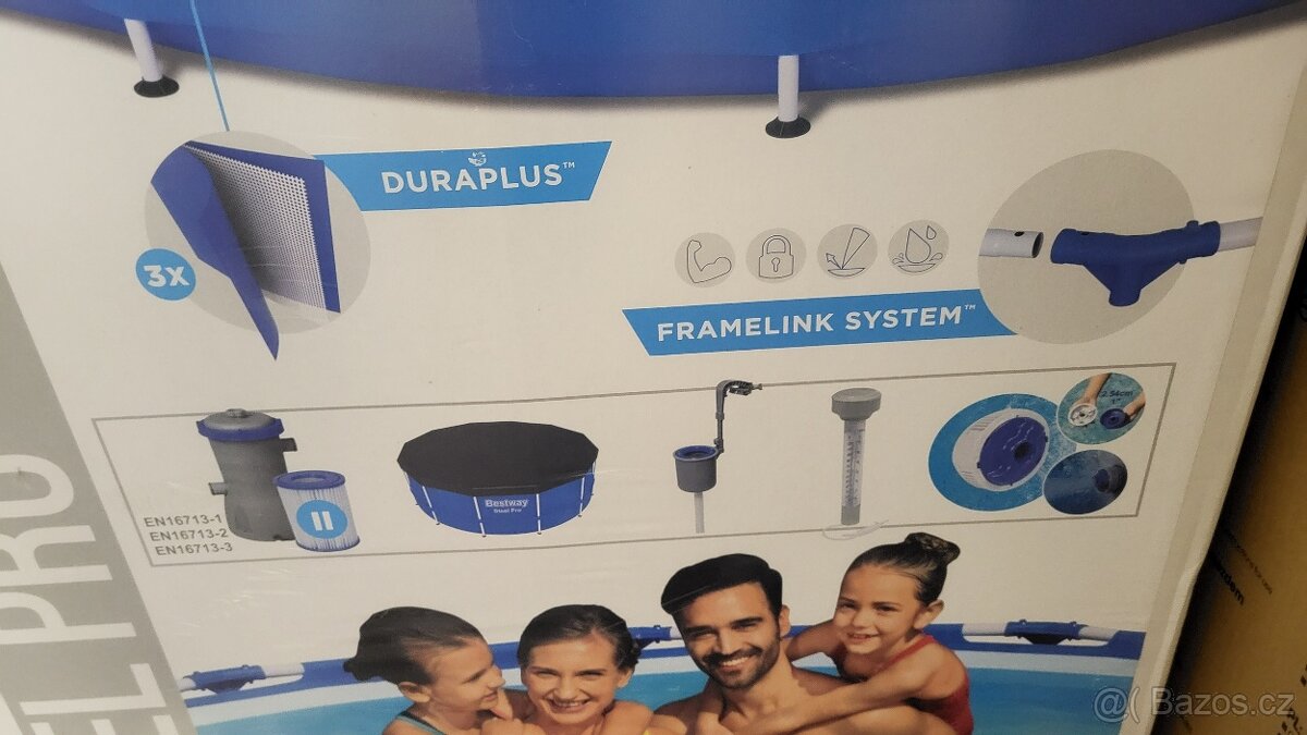 Bazén Pro s filtrací + skimmer+ teploměr. SLEVA - 2