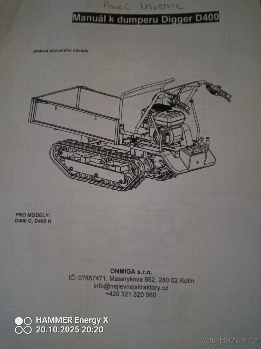 Mini Dumper Digger D 400 - 2