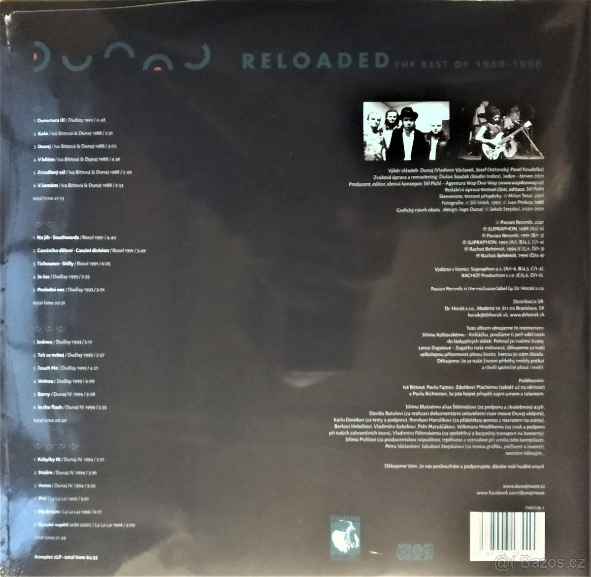 Dunaj – Dunaj RELOADED - The Best Of 1988-1996 (2 LP) - 2
