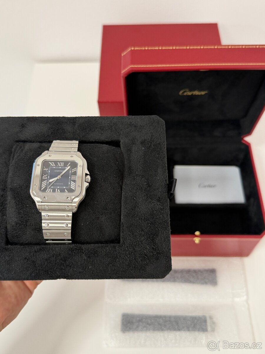 Cartier Santos Medium – modrý ciferník - 2