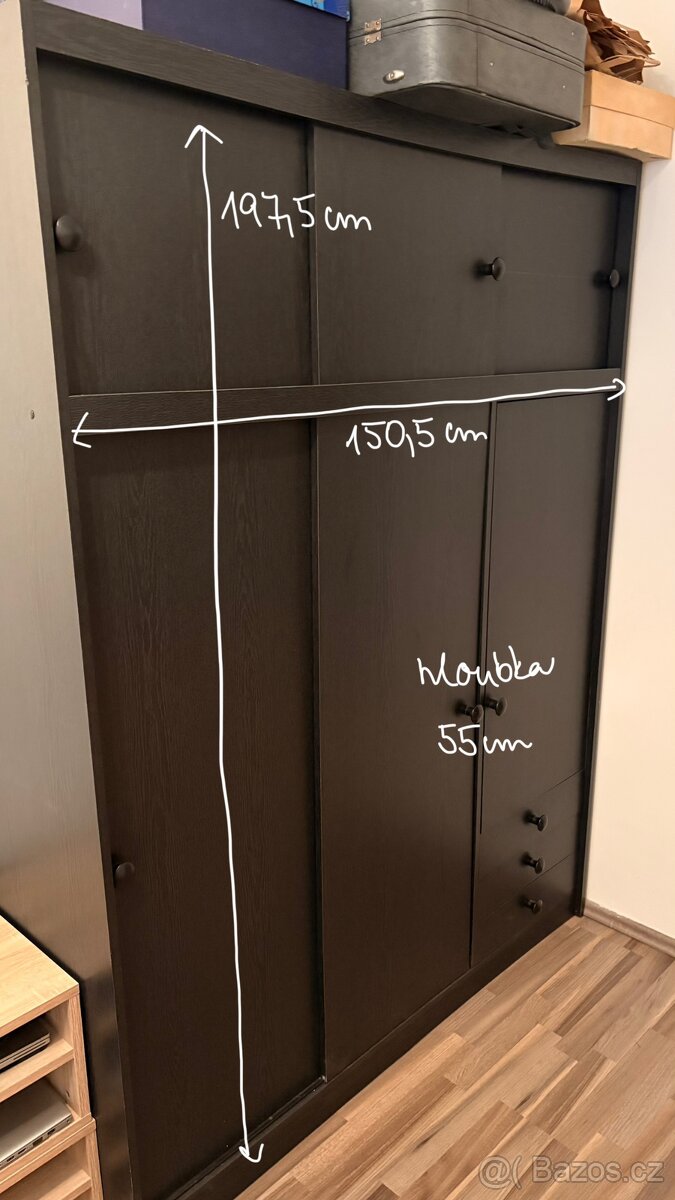 Šatní skříně, 2x - 2