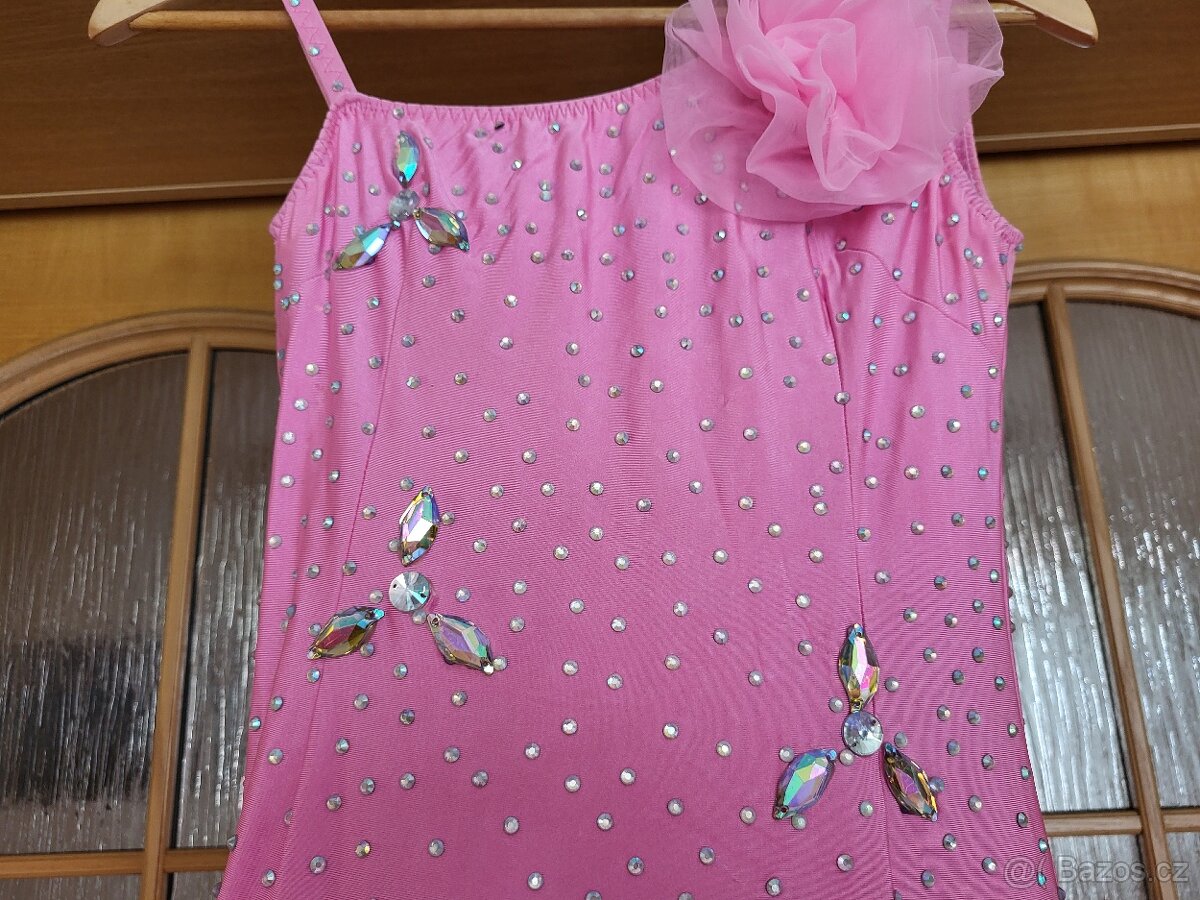 Společenské šaty pro standardní tanec - růžové - 2