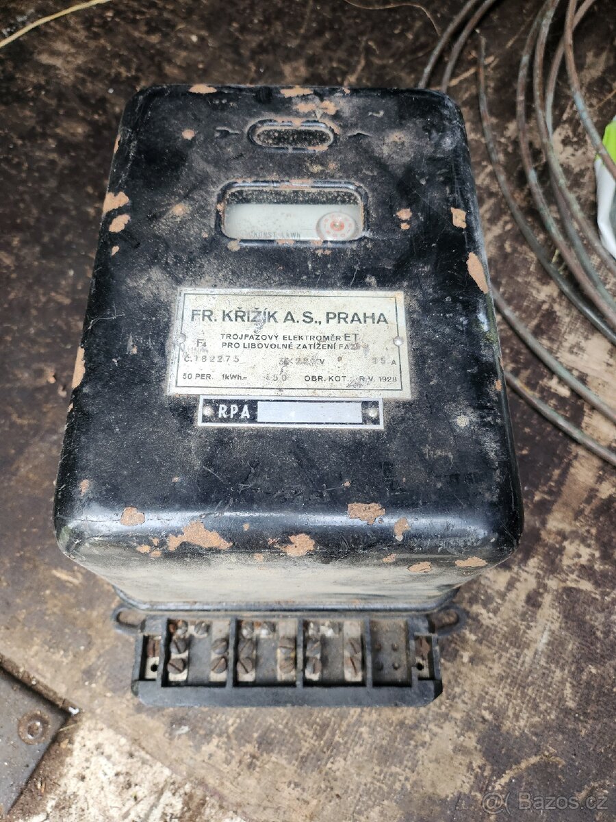 Elektroměr Křižík - 2