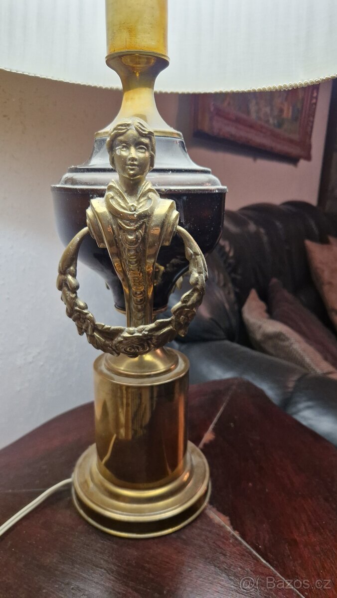 Starožitná lampa mosazná - 2