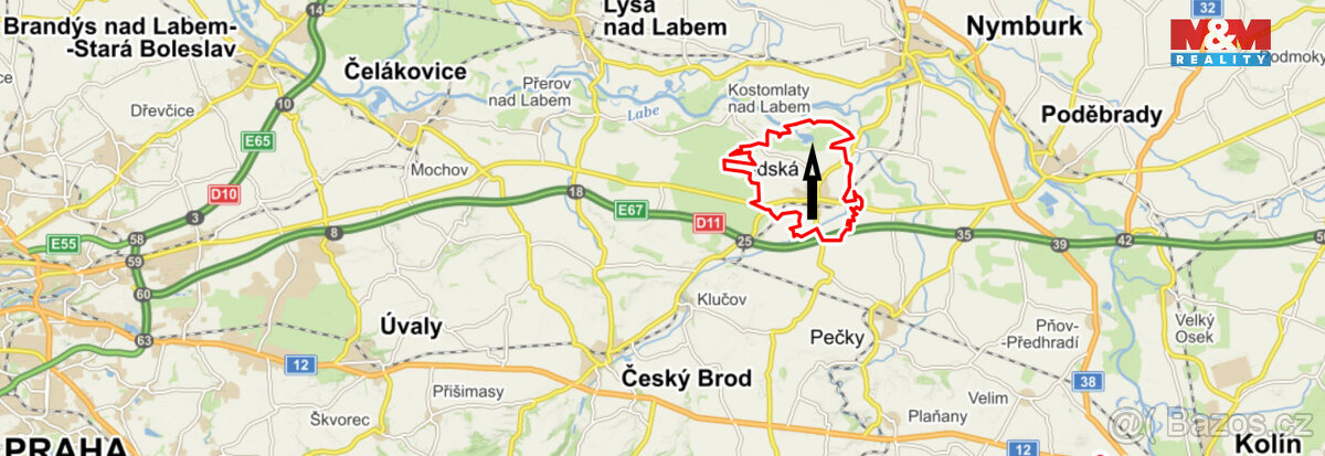 Prodej pozemku, 393 m², Sadská - 2