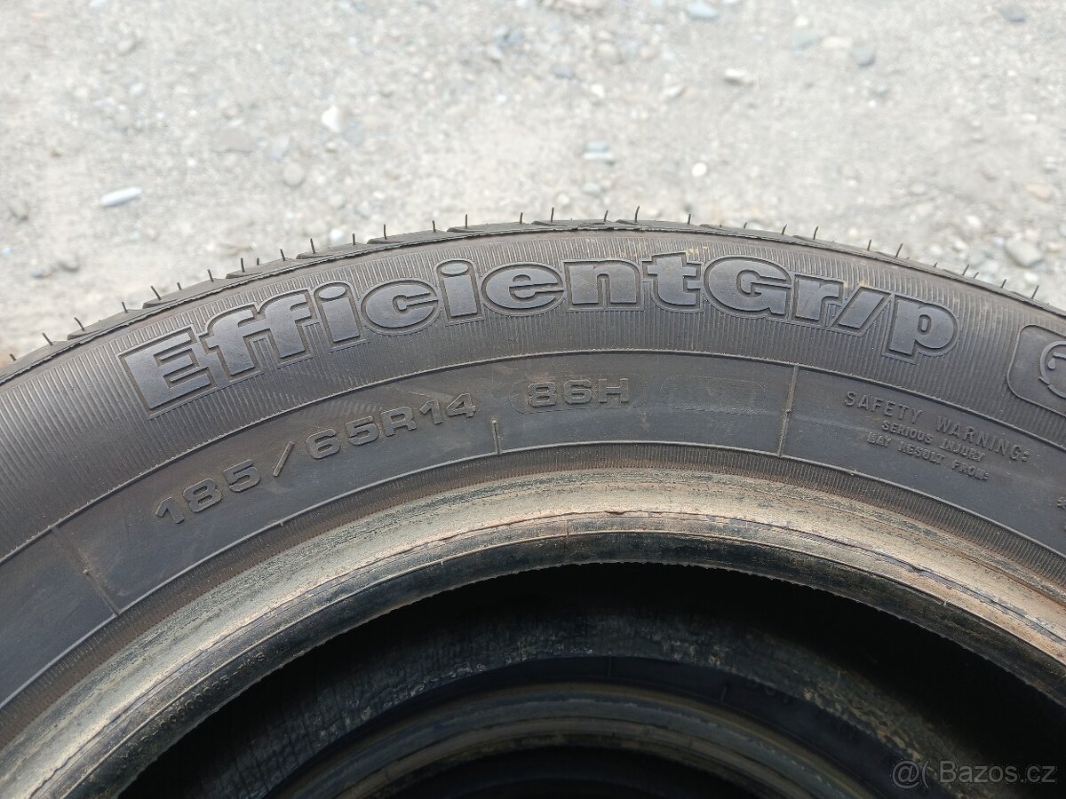 4x letni goodyear 185/65 R14, dezen=6,5mm - 2