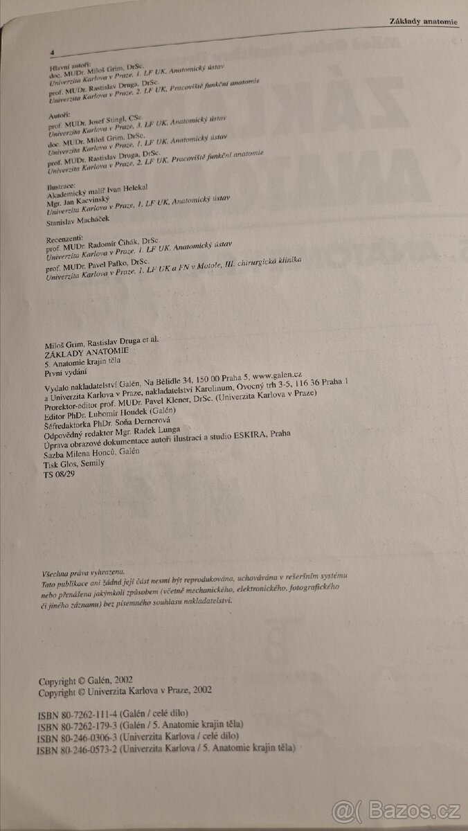 Grim - Základy anatomie skripta - 2