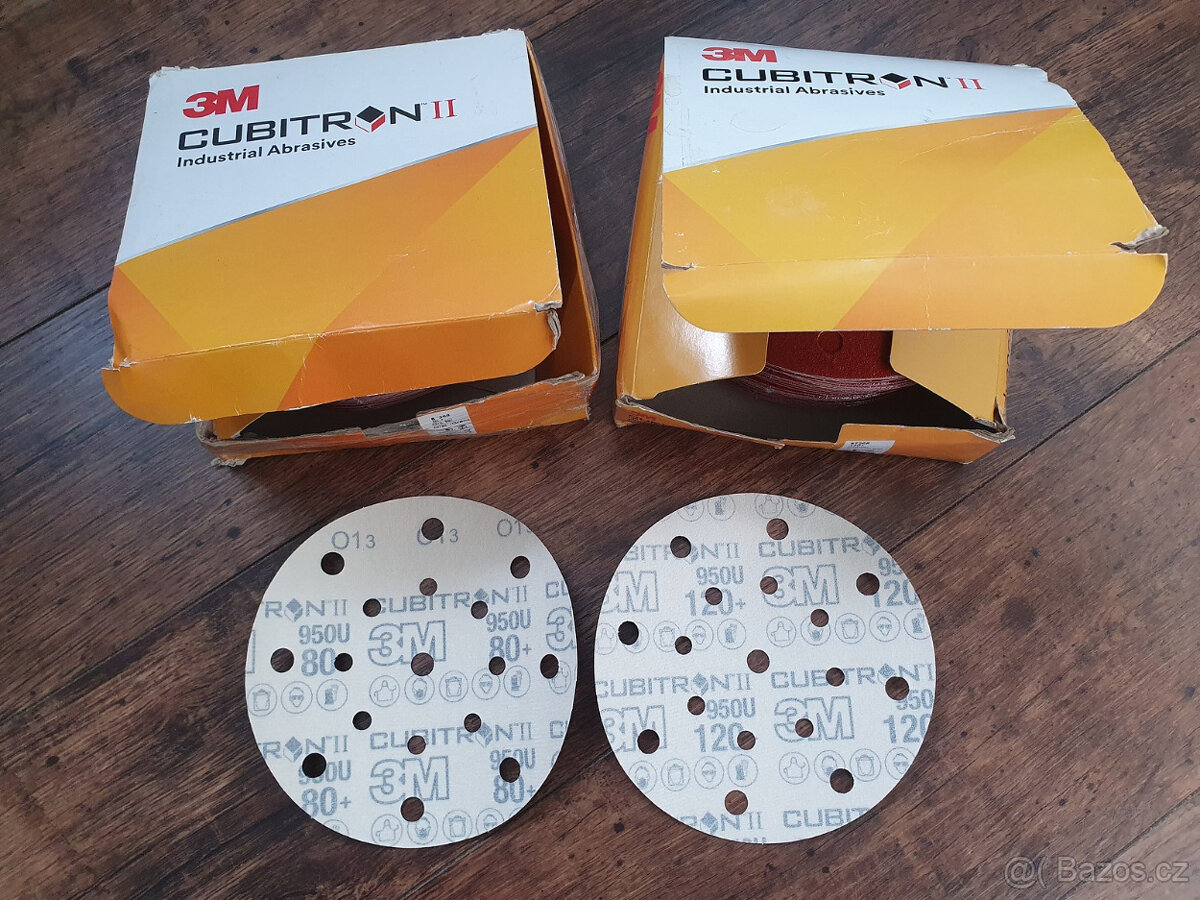 Brusný kotouč 3M Cubitron II Hookit 950U 80+, 120+ - 2