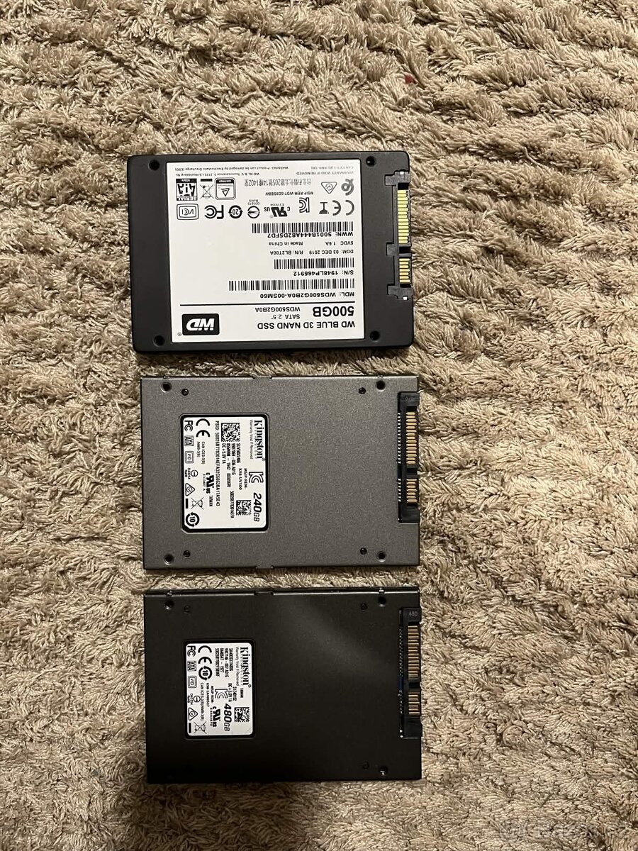 SSD Disky Kingston a WD - 2