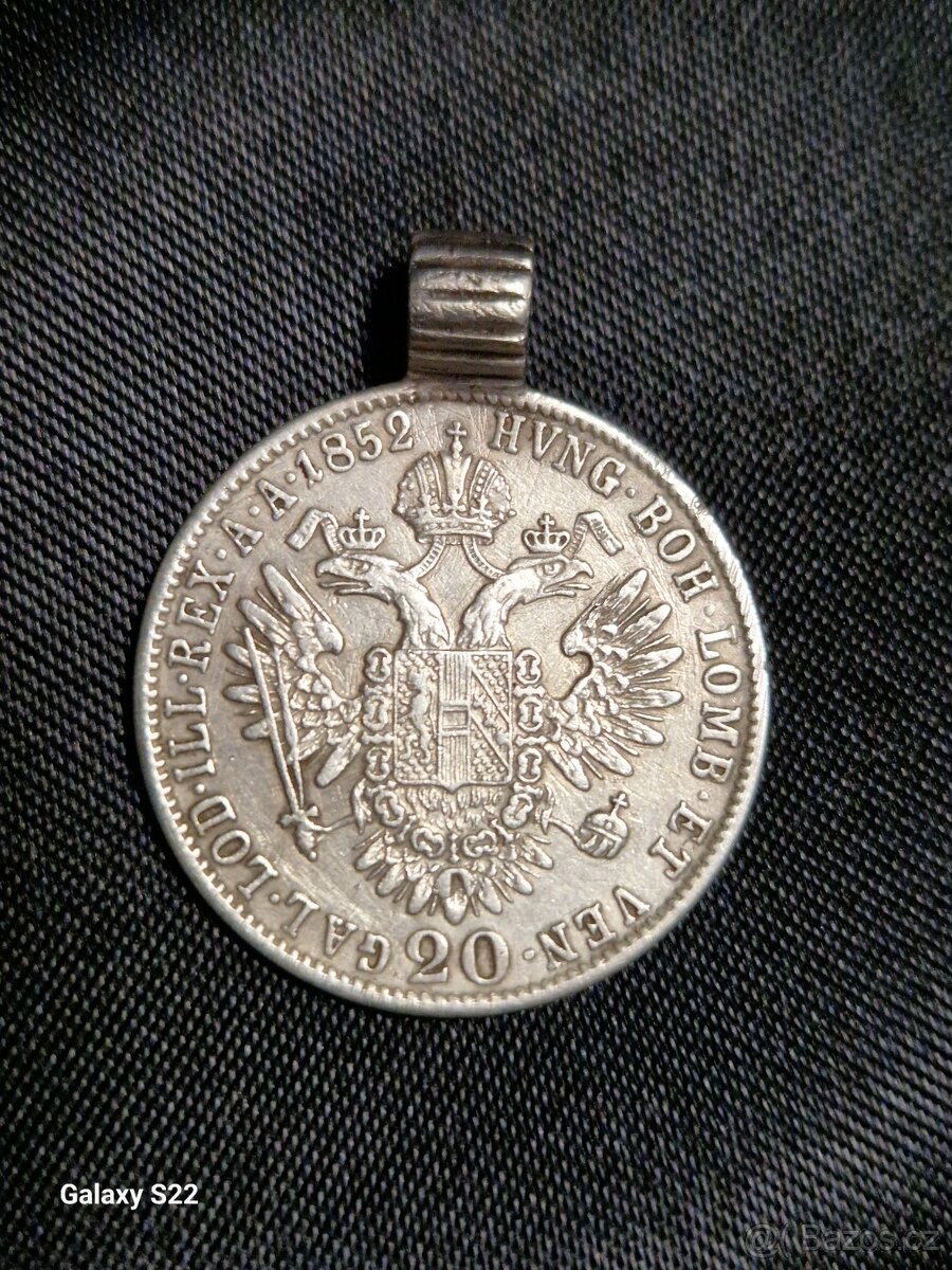 20 kreutzer 1852 C - vzácný - 2