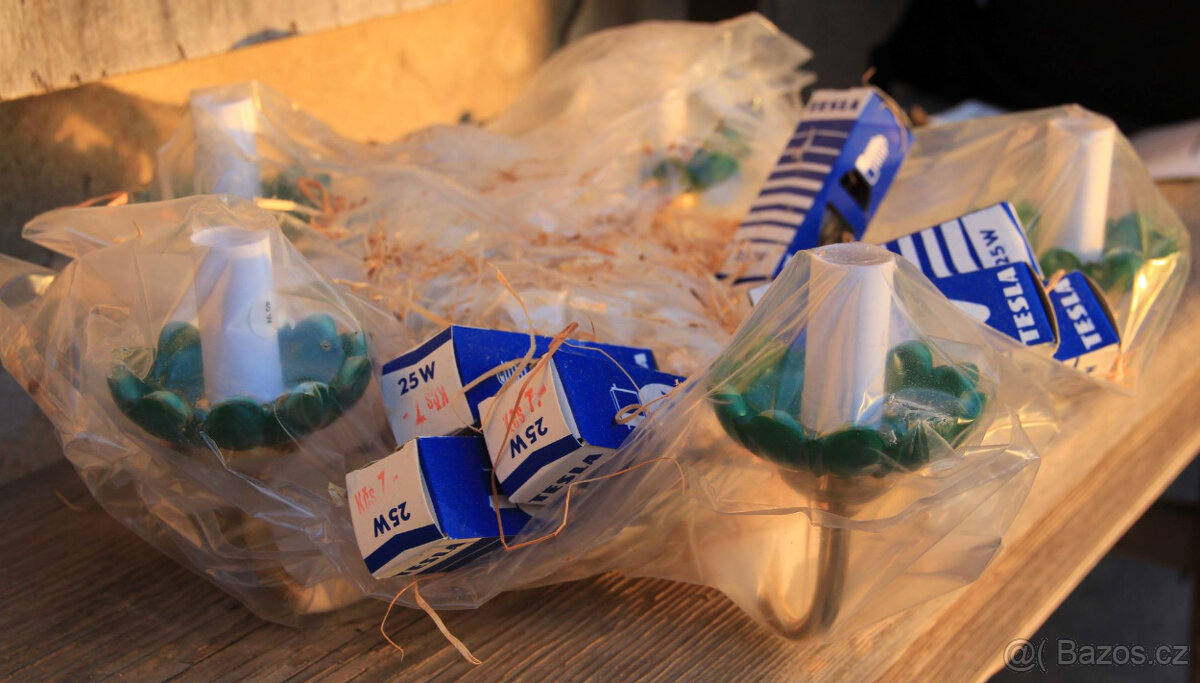 Lustr - retro - český výrobce Jablonecké sklárny - 2