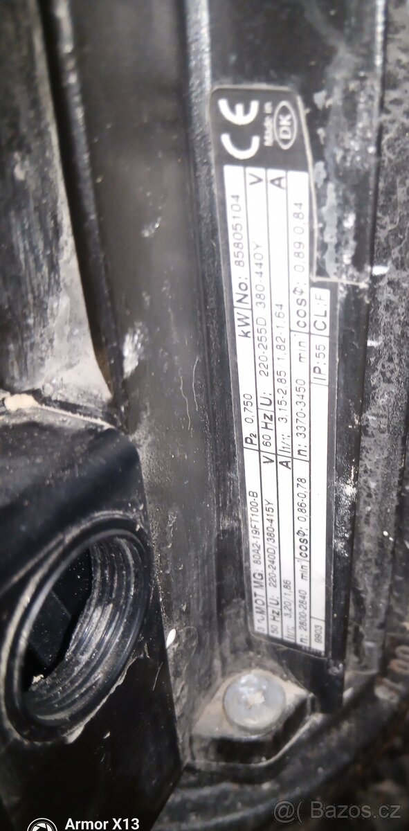 Třífázový motor s čerpadlem - 2