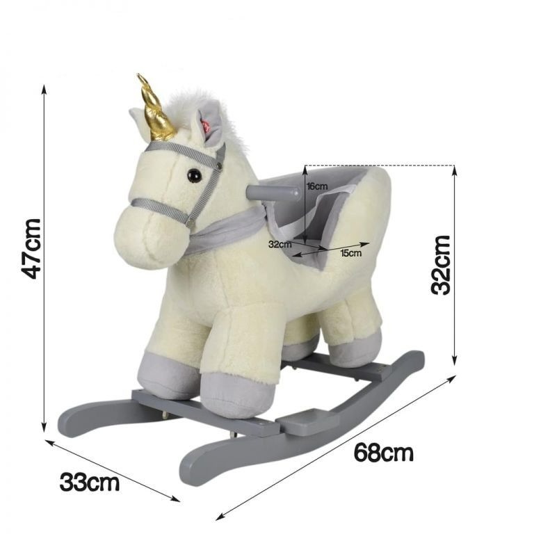 Plyšový houpací jednorožec - 2