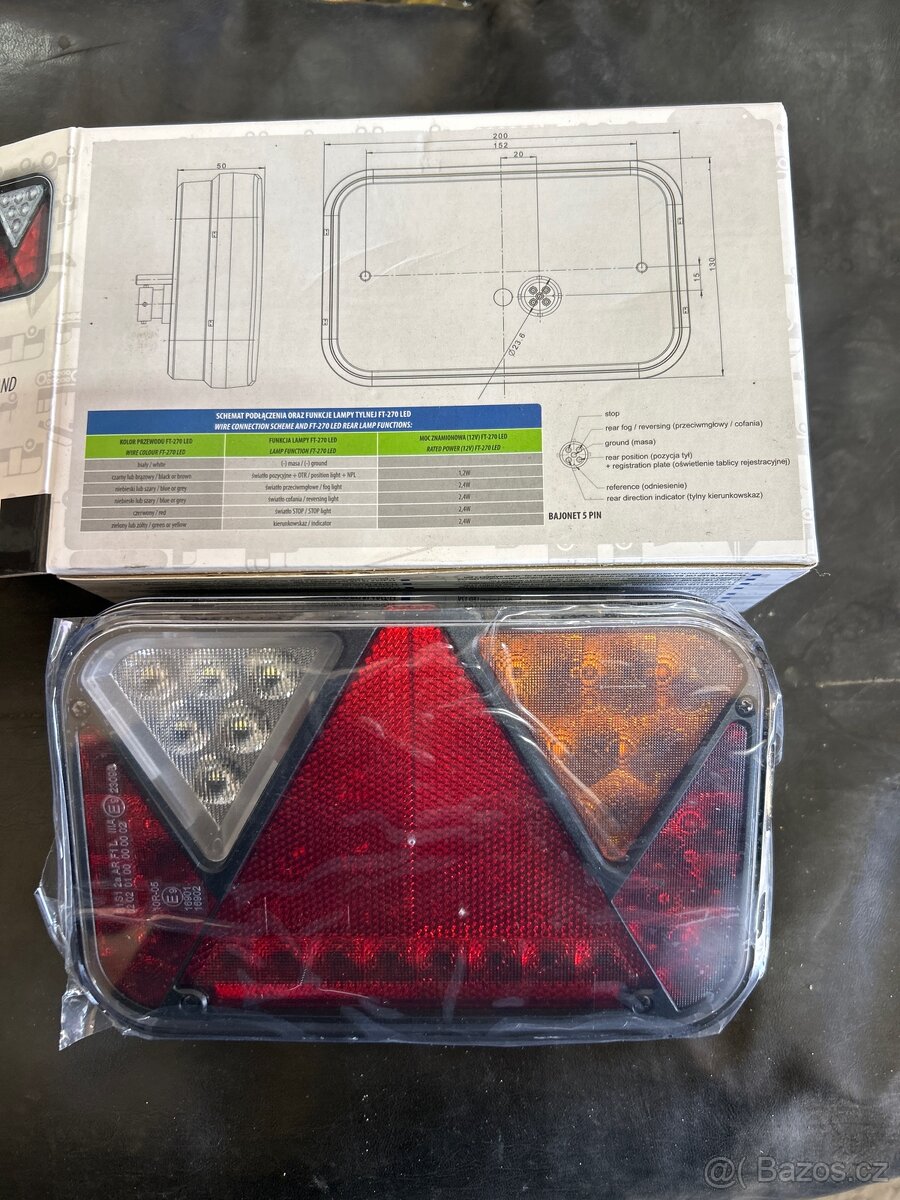 Zadní LED lampy na přívěs - 2