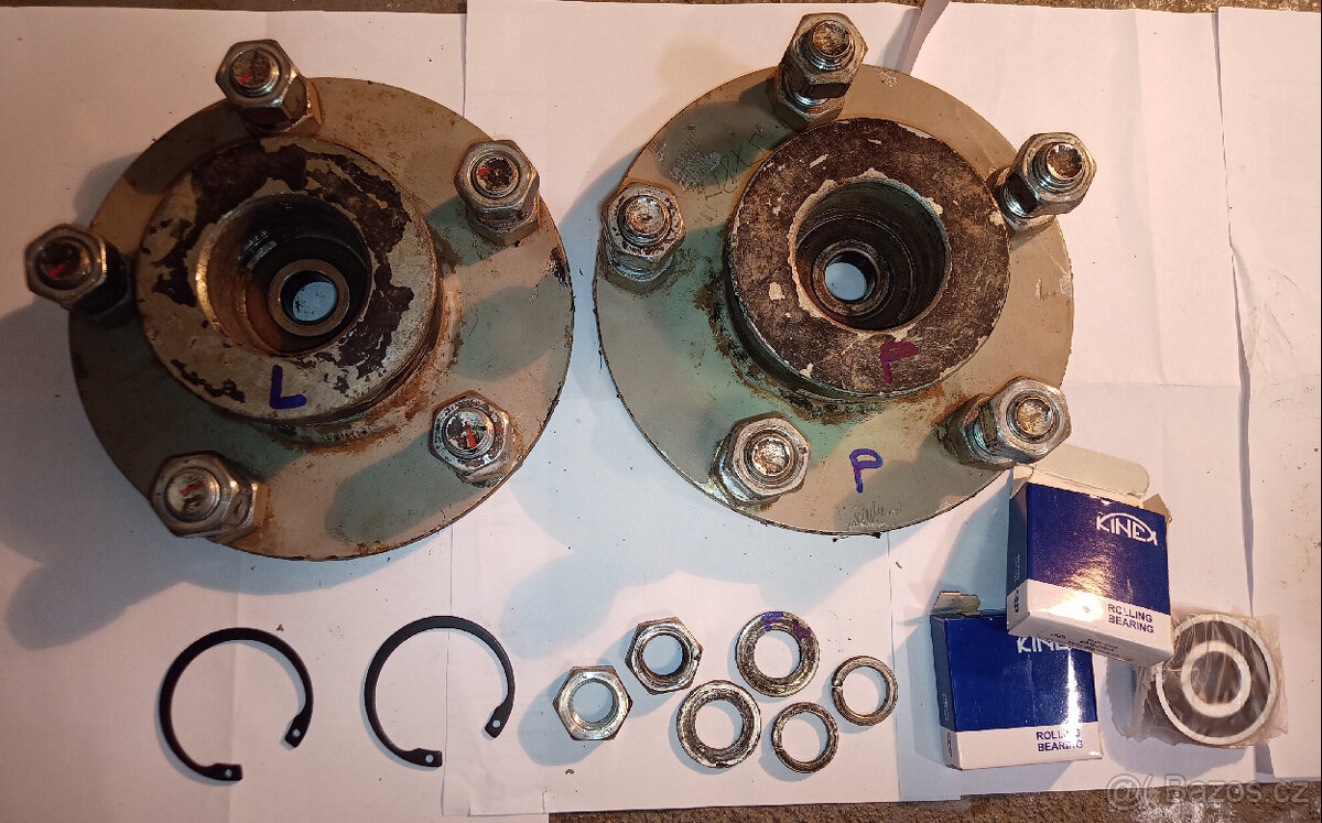 Náboje kol rozteč 5x 140 mm s ložisky 6303 - 2