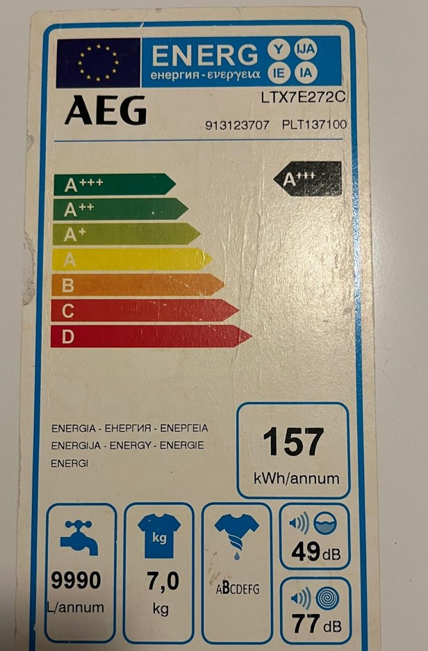 Pračka AEG s parním programem (vrchem plněná) - 2