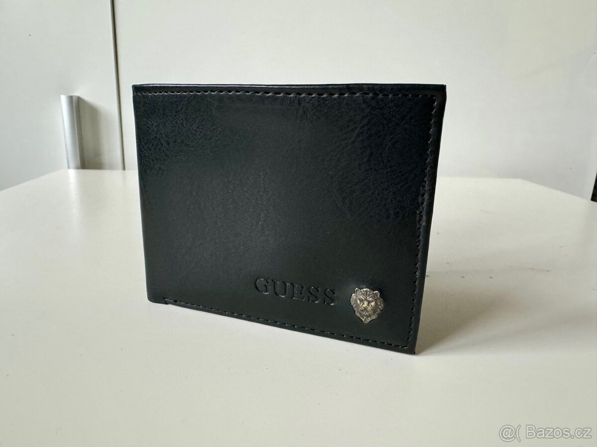 Kožená peněženka GUESS nová TOP - černá - 2