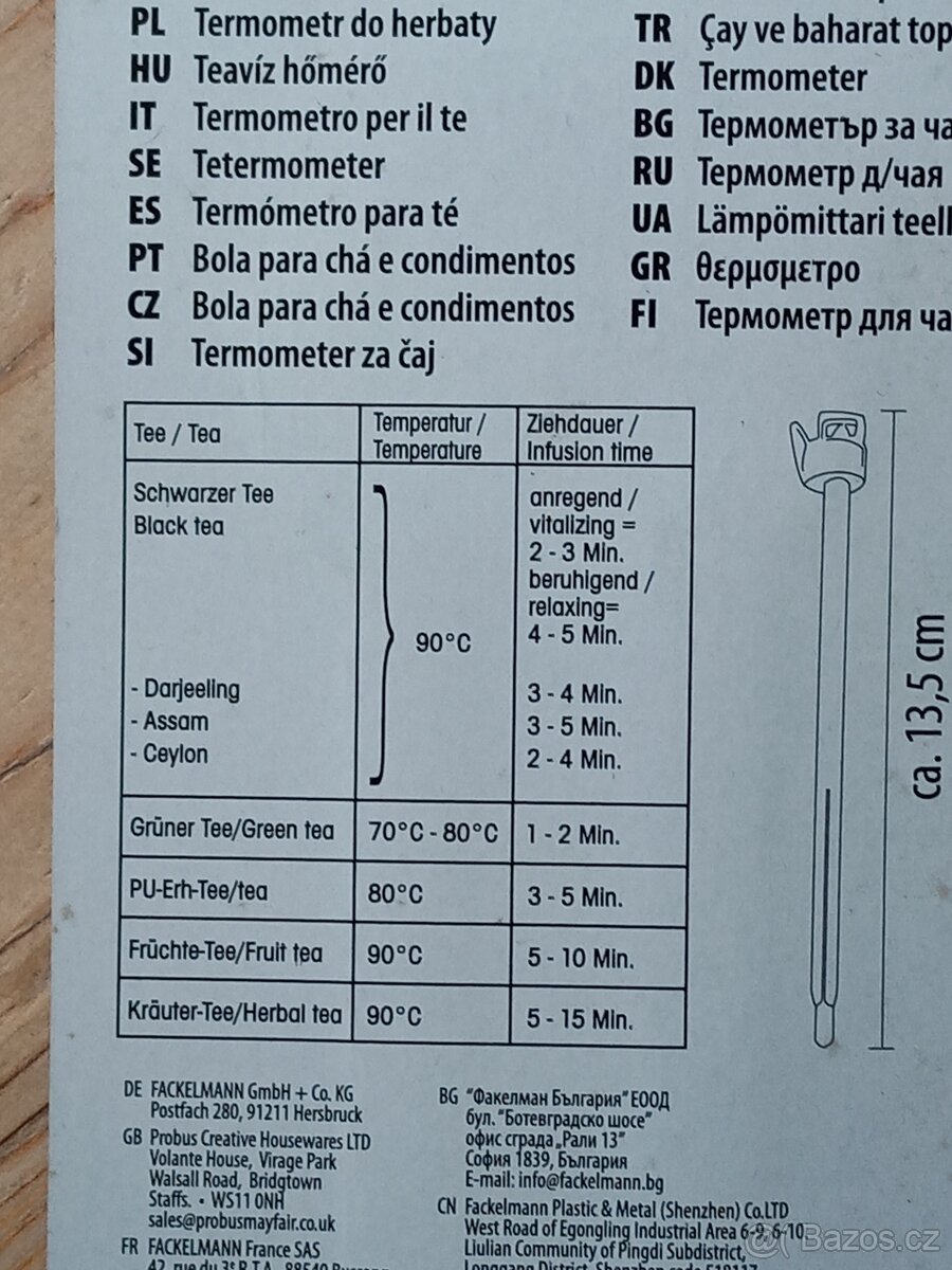 Čajový teploměr - 2