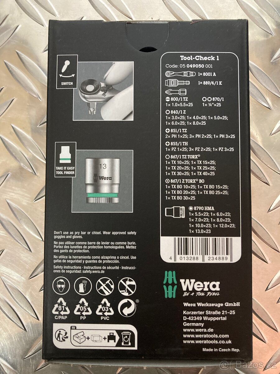 Wera Tool-Check 1 05049050001 sada bitů, 32dílná - 2
