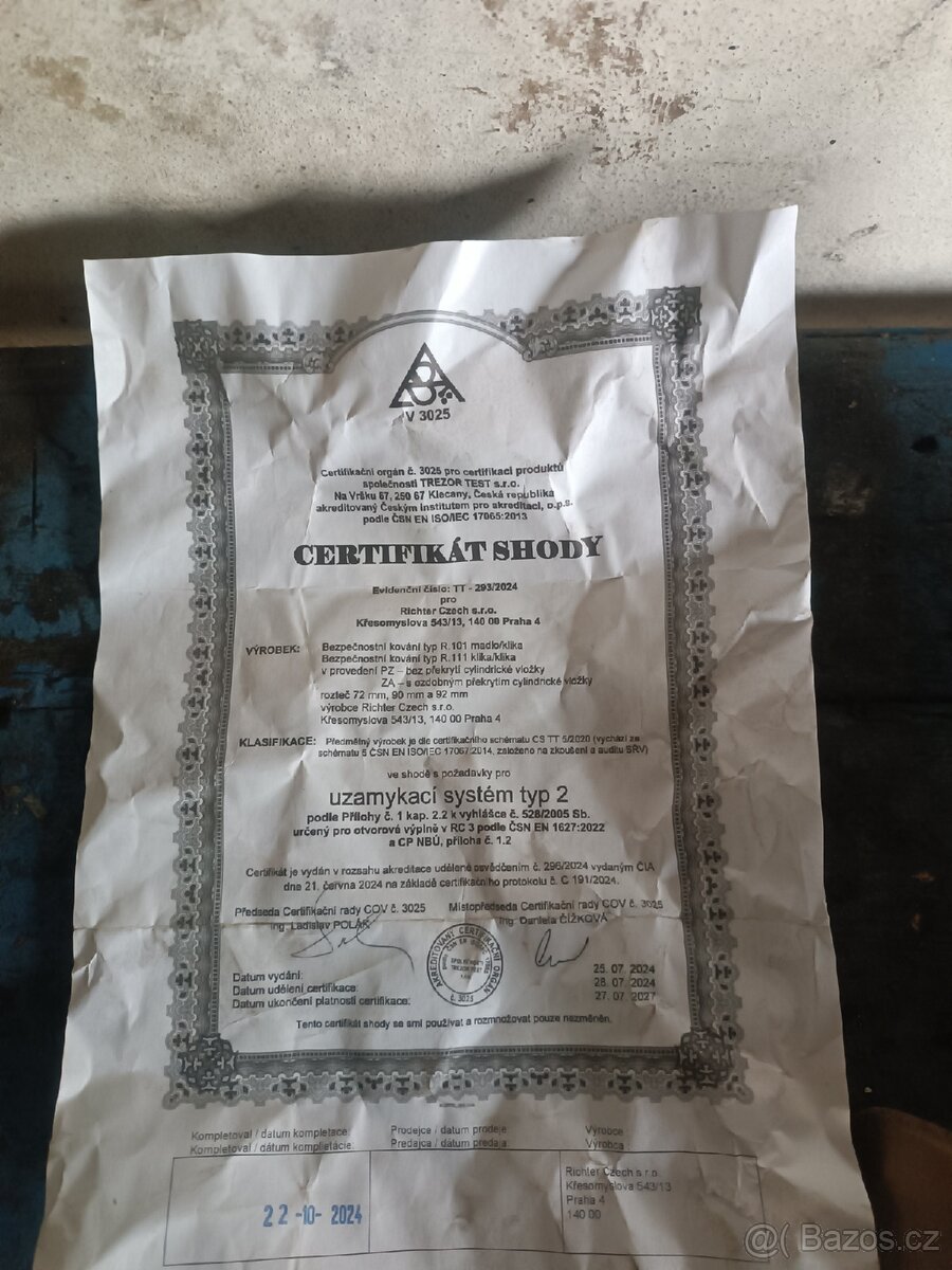 Nová nepoužitá Klika - 2