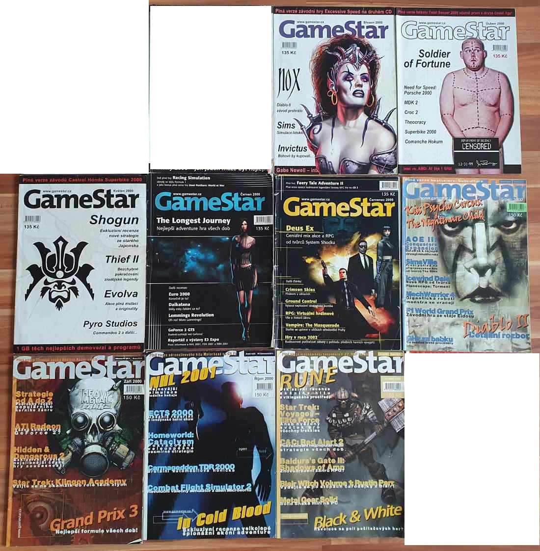 Časopisy Score / Level / Gamestar 1998 - 2005 - 2