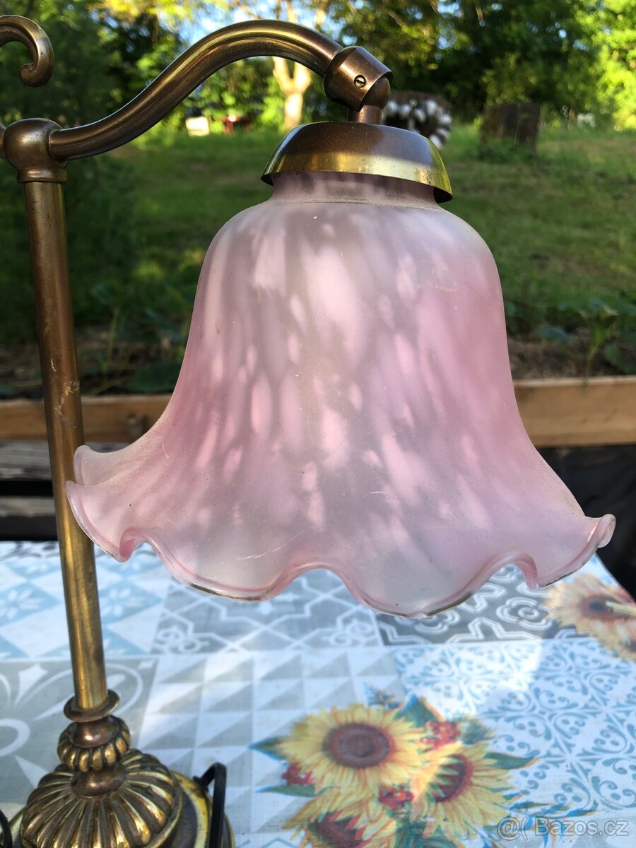Antik lampa stolní - 2