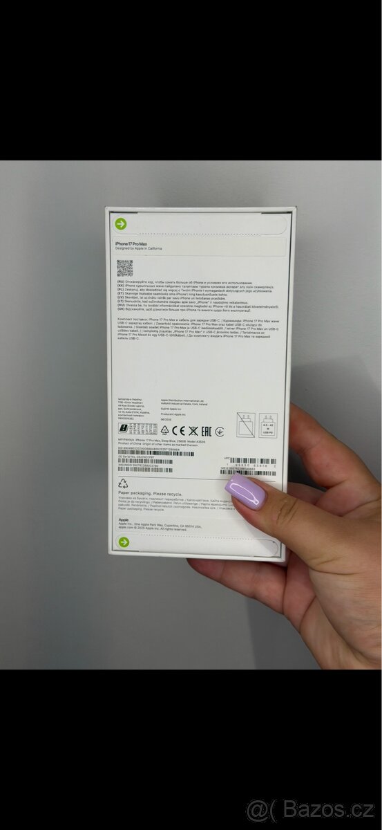 IPhone 17 pro max Deep Blue 256 gb novy - 2
