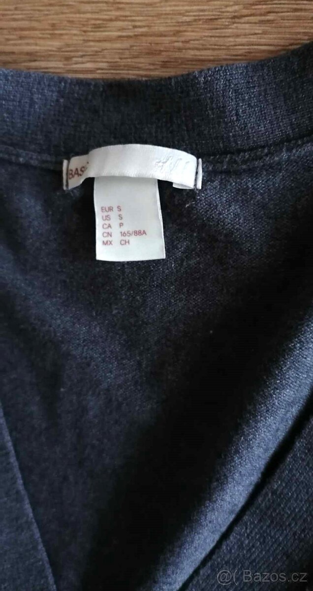 lehký svetr H&M, šedý, vel. S - 2