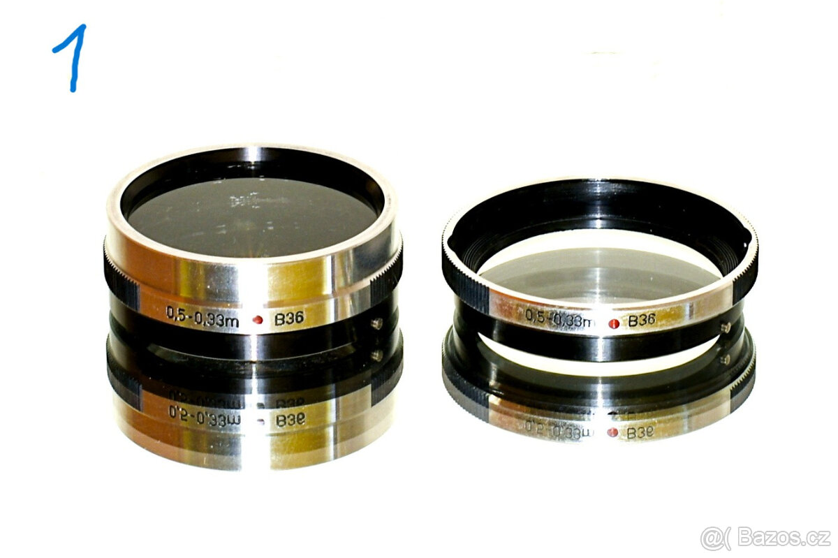 Předsádky Flexaret 0,5-0,33m a 1-0,55m Flexpar více kusů - 2