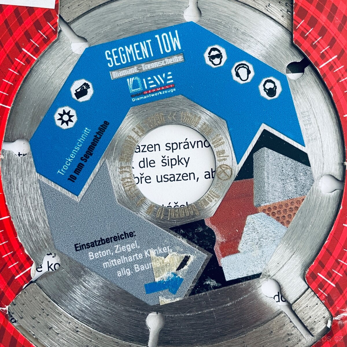 115 mm 22.23 Diamantový řený kotouč SEGMENT 10W DIEWE - 2