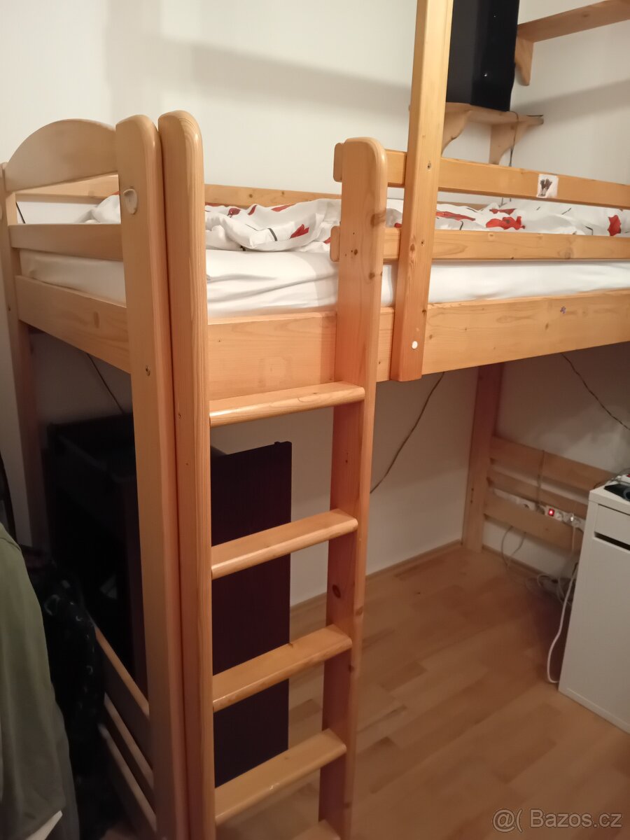 Patrová postel DOMESTAV - masiv - 2