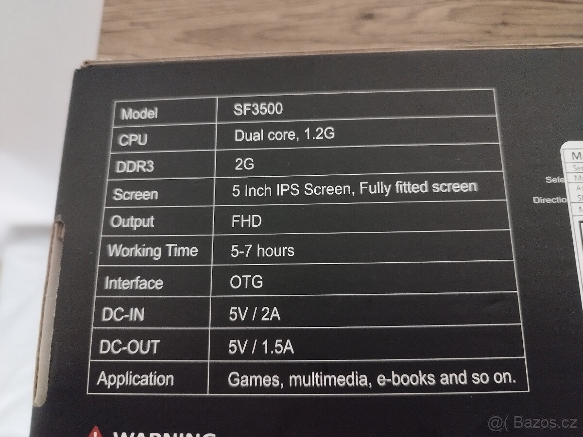 SF3500 herní konzole | 5" IPS | 22 000+ her - 2