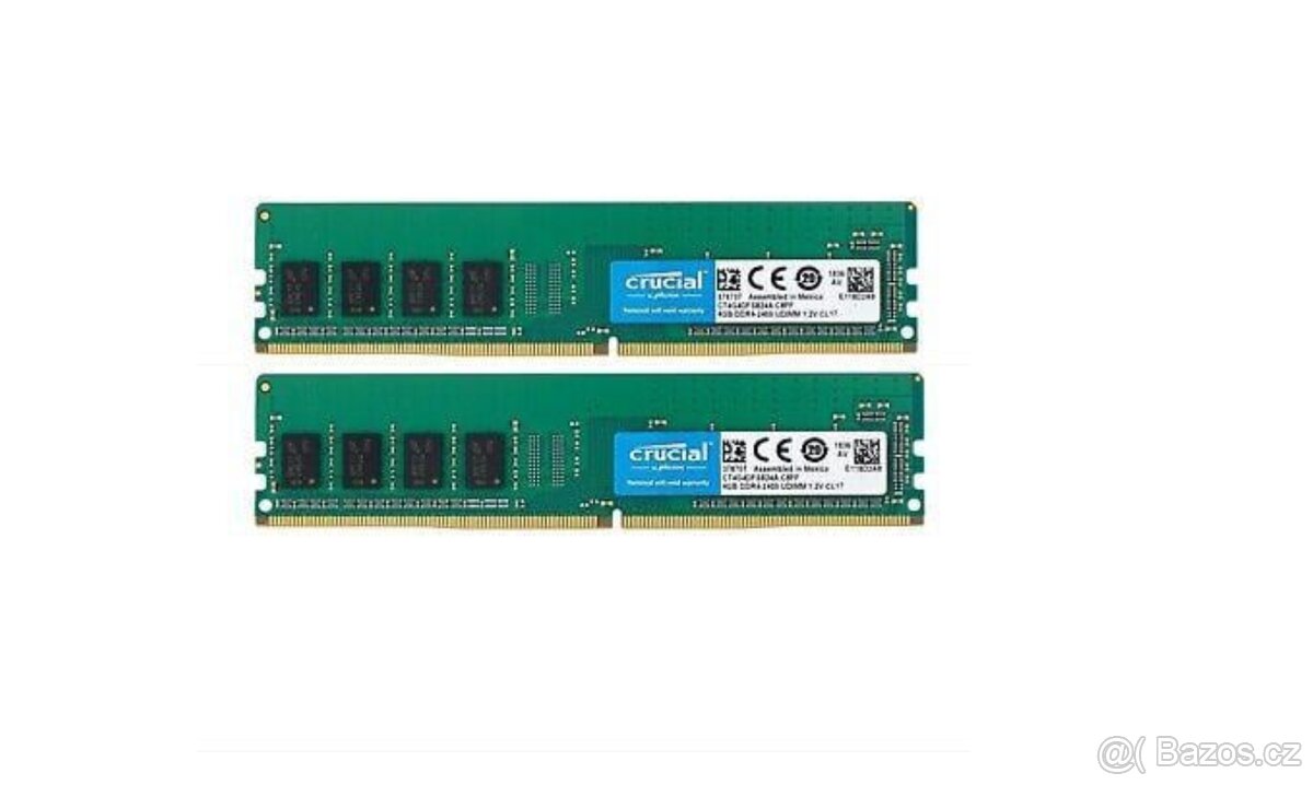 Značkový kit 8 GB Crucial CT4G4DFS824A DDR4 RAM 2400MHz PC4- - 2