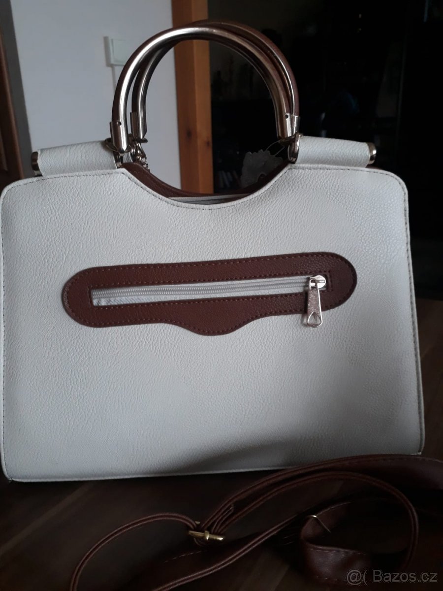 Nová hnědo-krémová kabelka - 2